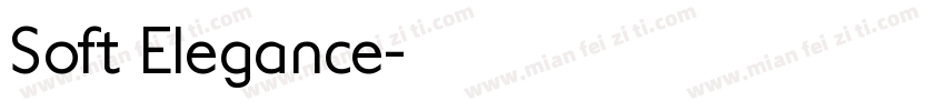 Soft Elegance字体转换